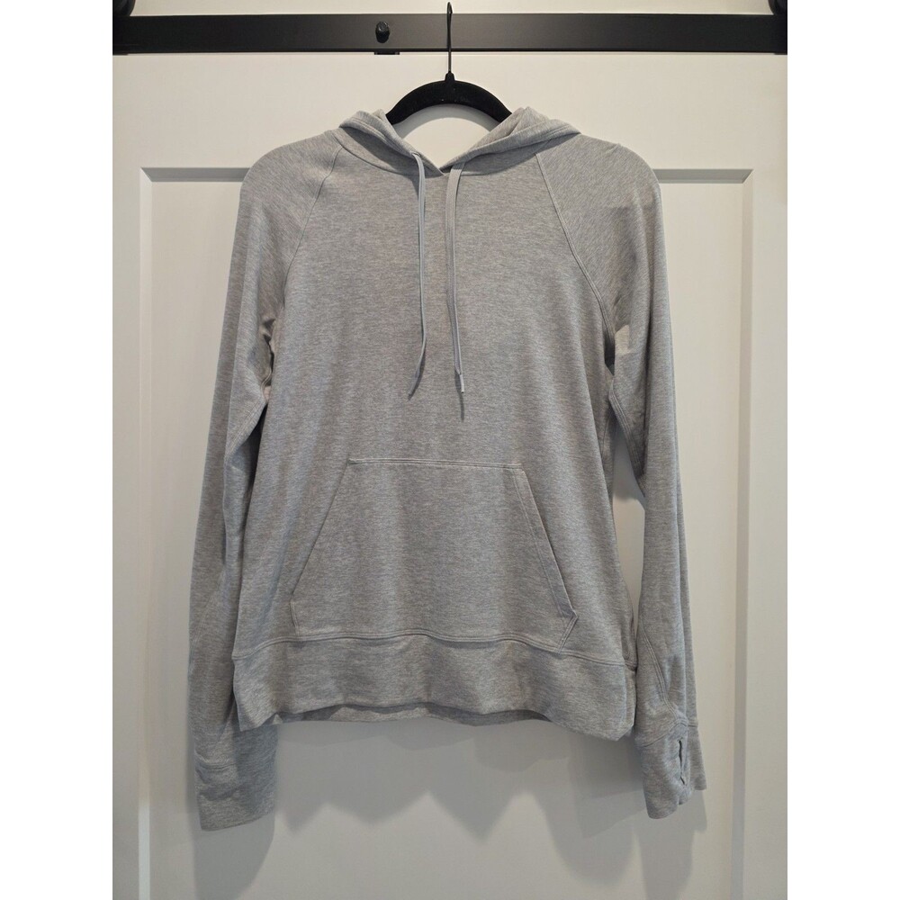 Outdoor Voices Cloudknit Hoodie Sweatshirt Light Gray Women's Size M Athletic
